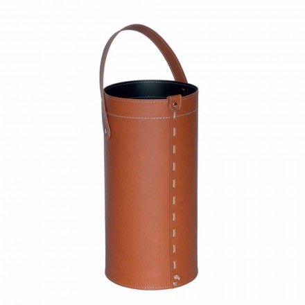 Portaombrelli di design in cuoio rigenerato Regen, made in Italy Viadurini
