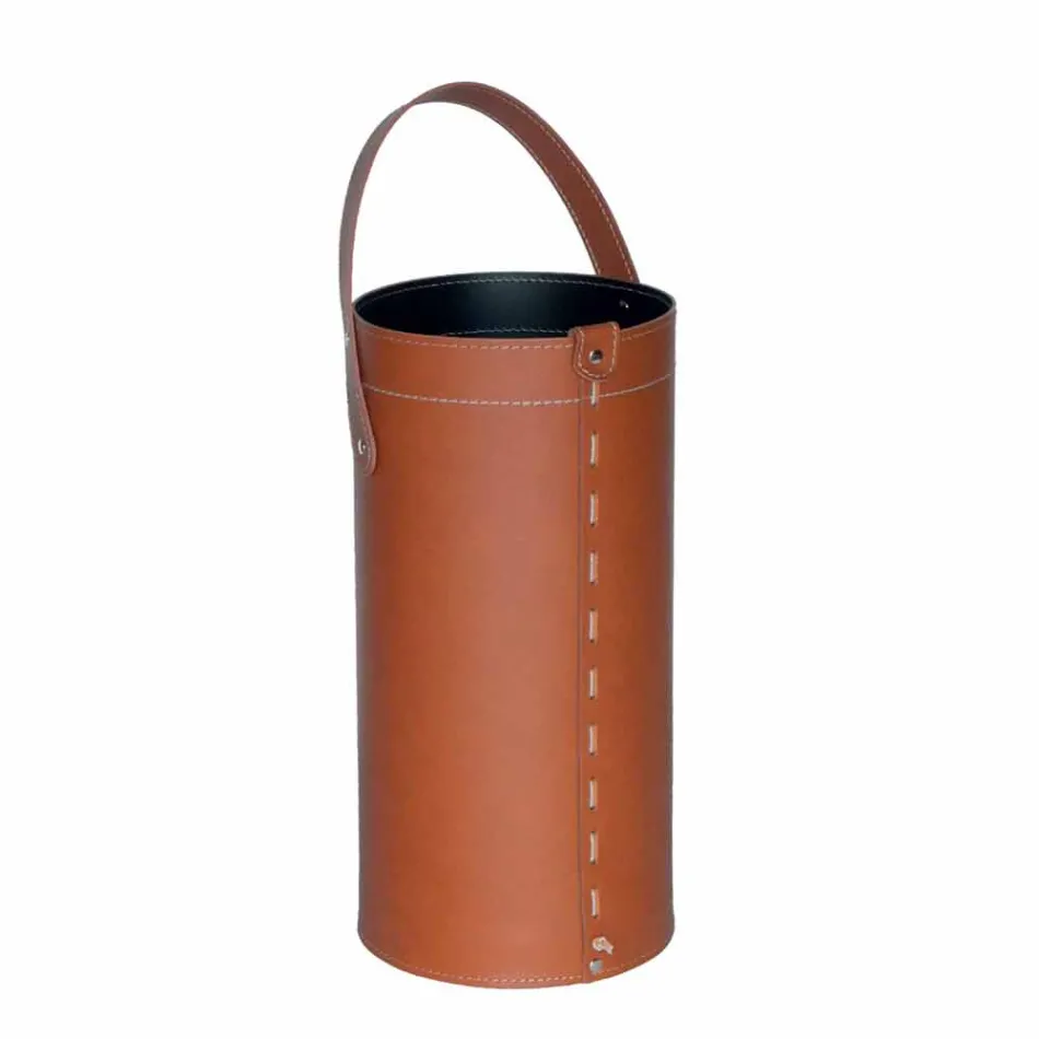 Portaombrelli di design in cuoio rigenerato Regen, made in Italy Viadurini