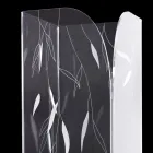Portaombrelli di Design in Plexiglass Trasparente con Foglie Incise - Kanno Viadurini
