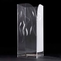 Portaombrelli di Design in Plexiglass Trasparente con Foglie Incise - Kanno