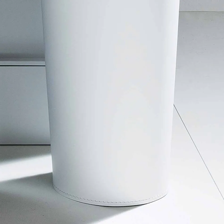 Portaombrelli in cuoi rigenerato di design fatto a mano Pluvia Viadurini