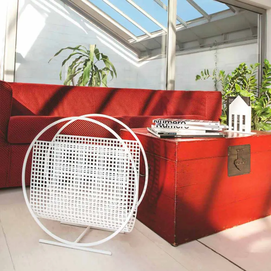 Portariviste da Terra Rotondo di Design in Acciaio Made in Italy - Mestolino Viadurini