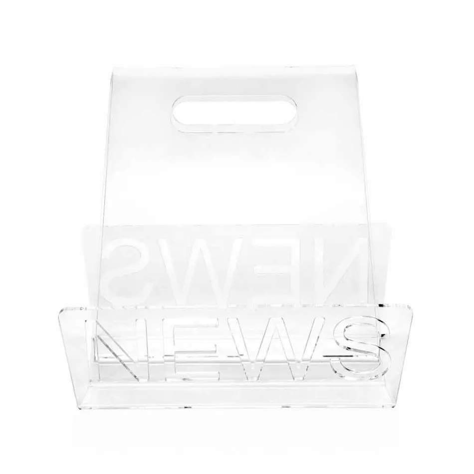 Portariviste di Design in Plexiglass Nero o Trasparente Made in Italy – Omar Viadurini