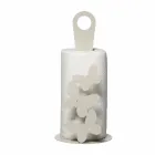 Portarotolo Cucina Moderno in Ferro Bianco, Beige o Avorio Made in Italy – Leida Viadurini