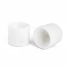 Portauovo di Design in Marmo Bianco di Carrara Made in Italy, 2 Pezzi - Picca Viadurini
