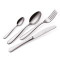 Posate in Acciaio Inox Lucido Design Moderno Essenziale 24 Pezzi - Mekano