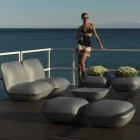 Pouf da esterno di design Pillow by Vondom in polietilene. 67x67 cm Viadurini