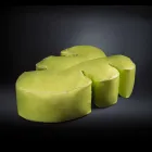 Pouf da esterno e interno in ecopelle nautica idrorepellente Philo Viadurini