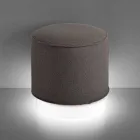 Pouf da Esterno, in Polietilene e Tessuto o Pelle - Mara Slide Viadurini