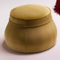 Pouf da salotto imbottito design classico di lusso made in Italy Simon
