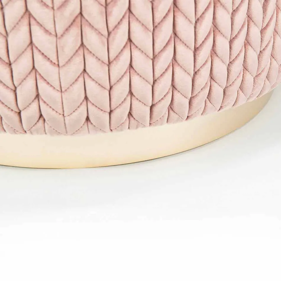 Pouf di design in tessuto Belle 1 Viadurini
