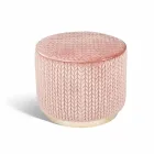 Pouf di design in tessuto Belle 1 Viadurini