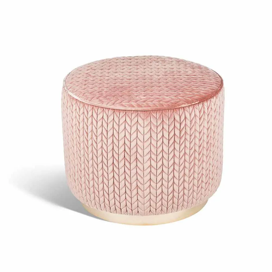 Pouf di design in tessuto Belle 1 Viadurini