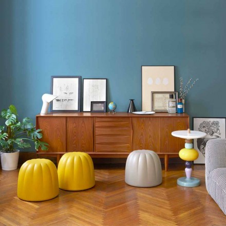 Pouf morbido colorato Slide Gelee in poliuretano prodotto in Italia Viadurini