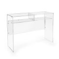 Pratica Scrivania Autoportante in Plexiglass Trasparente Made in Italy - Ghea