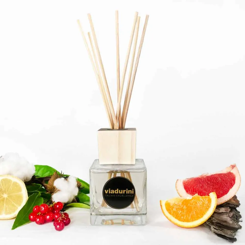 Profumatore Ambiente Cotone e Canapa 200 ml con Bastoncini - Acquadipositano Viadurini