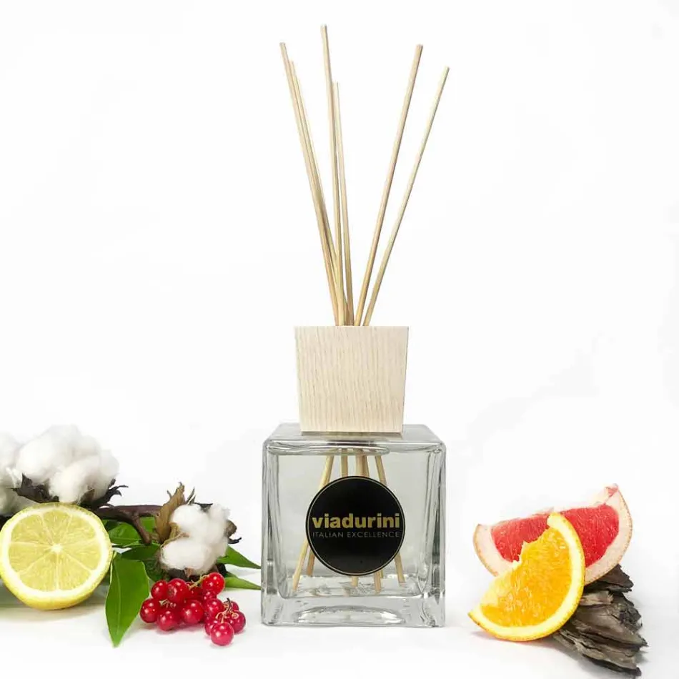 Profumatore Ambiente Cotone e Canapa 500 ml con Bastoncini - Acquadipositano Viadurini