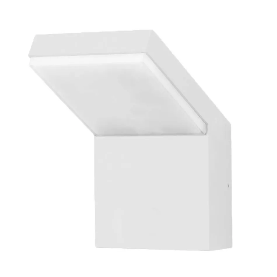 Proiettore Applique da Esterno LED 18W in Alluminio Bianco o Nero - Nerea Viadurini