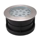 Proiettore Faretto Rotondo con Led da Esterno in Acciaio Inox - Dakota Viadurini