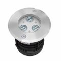 Proiettore, Faretto Rotondo con Led da Esterno in Acciaio Inox - Dakota