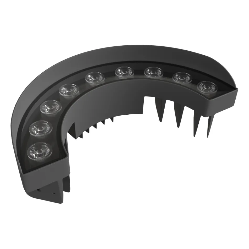 Proiettore Led 9W da Esterno in Alluminio Finitura Nero Opaco - Tudor Viadurini