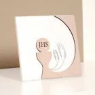 Quadretto che Raffigura l'Eucarestia Inciso a Laser Made in Italy - Ingrid Viadurini