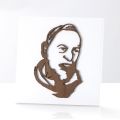 Quadretto che Raffigura Padre Pio Inciso a Laser Made in Italy - Barbara