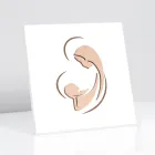 Quadretto Inciso a Laser di Maria e Gesù Bambino Made in Italy - Nigella Viadurini