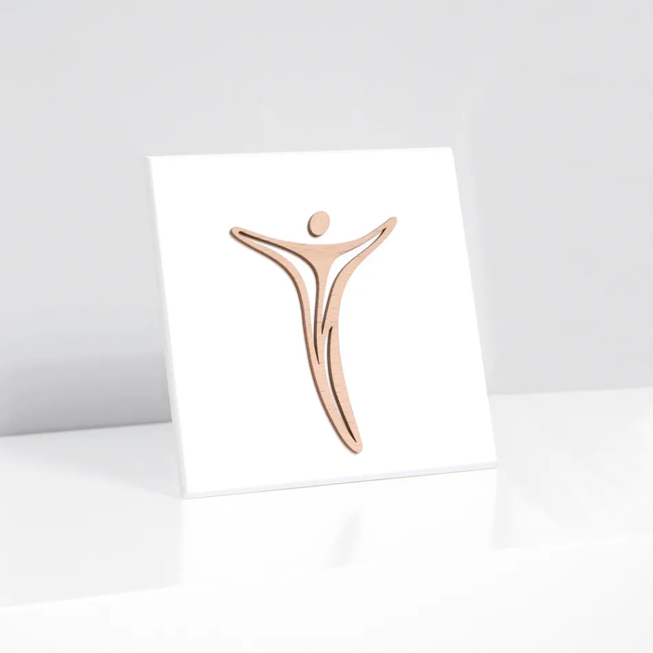 Quadretto Realizzato con Incisione Laser di Jesus Made in Italy - Kyla Viadurini