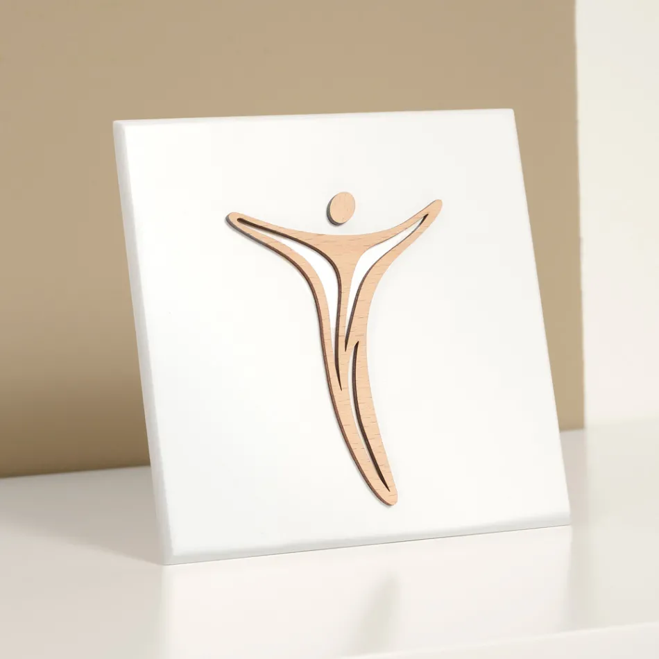 Quadretto Realizzato con Incisione Laser di Jesus Made in Italy - Kyla Viadurini