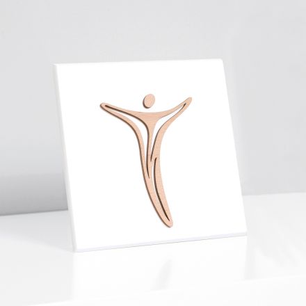 Quadretto Realizzato con Incisione Laser di Jesus Made in Italy - Kyla Viadurini
