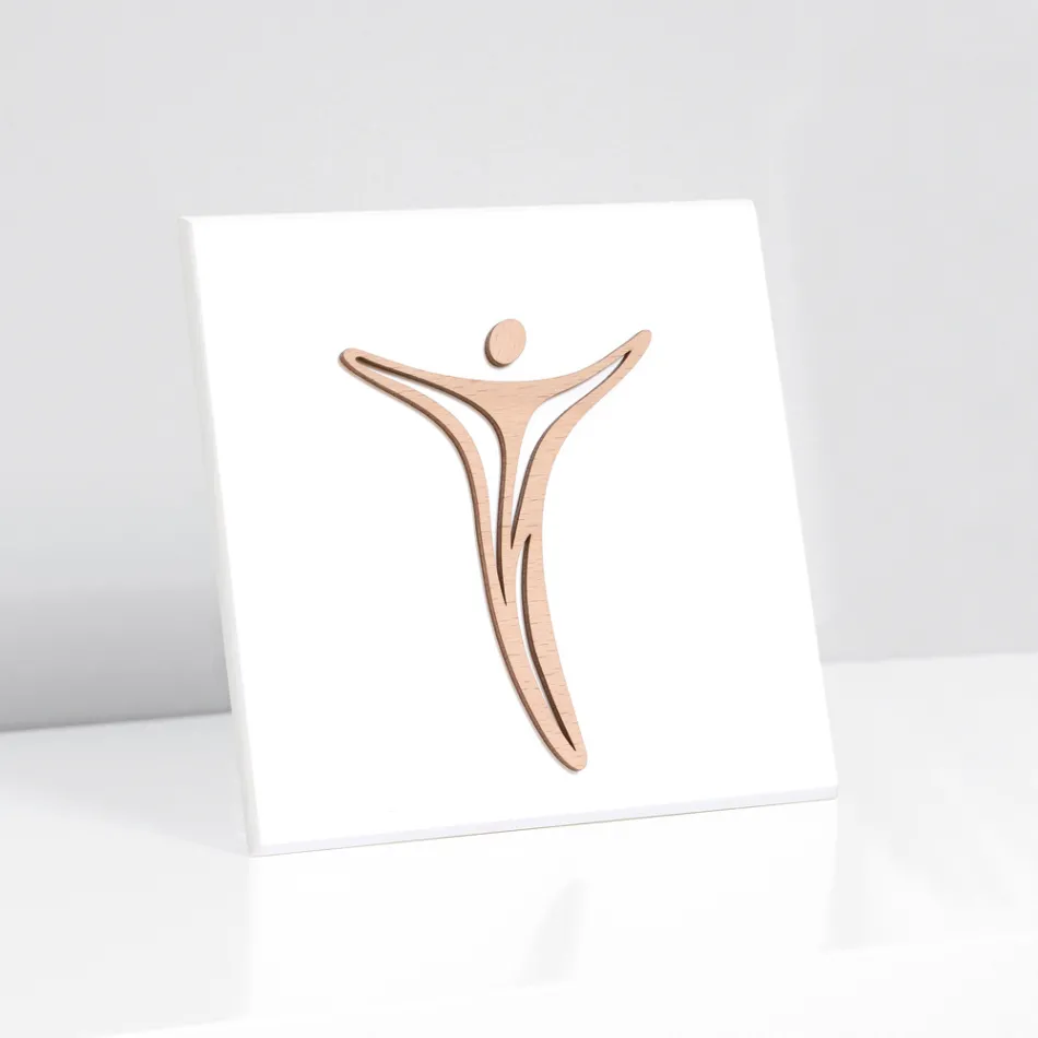 Quadretto Realizzato con Incisione Laser di Jesus Made in Italy - Kyla Viadurini