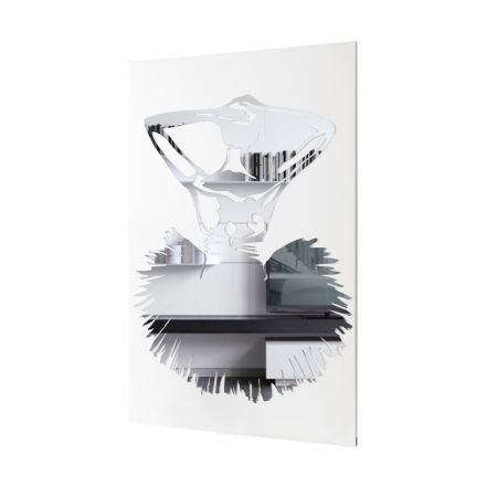 Quadro con Decoro a Specchio di Danzatrice Made in Italy - Evie Viadurini