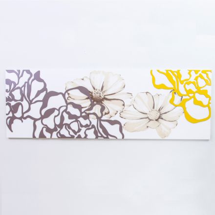 Quadro con Fiori Peonia Realizzato con il Laser Made in Italy - Freya Viadurini