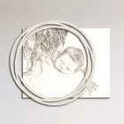 Quadro in Legno con Stampa di Donna con Bambino Made in Italy - Taiwan Viadurini