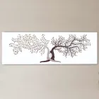 Quadro Inciso a Laser con 2 Alberi Intrecciati Made in Italy - Deide Viadurini
