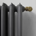 Radiatore di Design 5 Elementi Lisci in Ghisa da Terra fino 1062 W - Barocco Viadurini