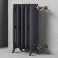Radiatore di Design 5 Elementi Lisci in Ghisa da Terra fino 914 W - Barocco