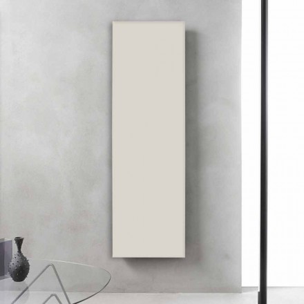 Radiatore Elettrico Verticale Design Minimale Acciaio Grigio Ardesia 700 W - Ice Viadurini