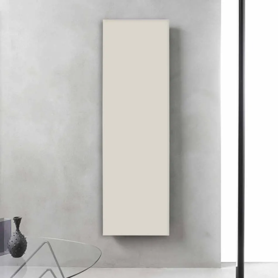 Radiatore Elettrico Verticale Design Minimale Acciaio Grigio Ardesia 700 W - Ice Viadurini
