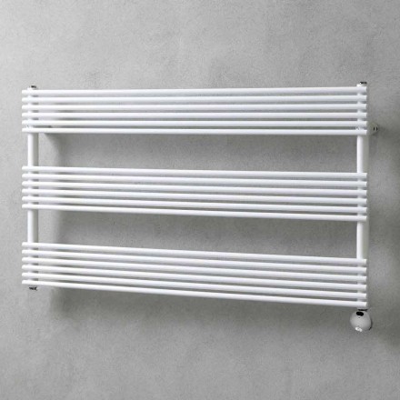 Radiatore Orizzontale Elettrico Design a Parete in Acciaio fino a 700 W - Nibbio Viadurini