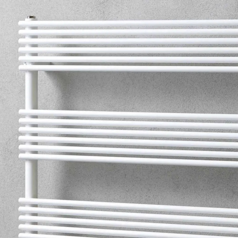 Radiatore Orizzontale Scaldasalviette Bagno in Acciaio di Design 750 W - Nibbio Viadurini