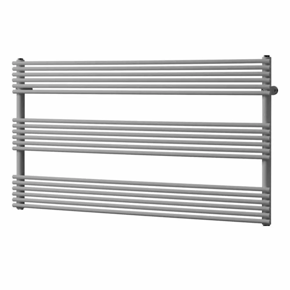 Radiatore Orizzontale Scaldasalviette Bagno in Acciaio di Design 750 W - Nibbio Viadurini