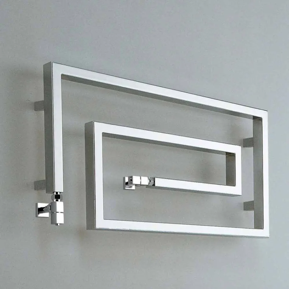 Radiatore termoarredo idraulico cromato Snake Scirocco H, di design Viadurini