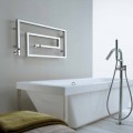Radiatore termoarredo idraulico cromato Snake Scirocco H, di design