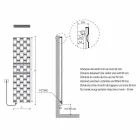 Radiatore Verticale Elettrico a Parete di Design Moderno fino 1000 Watt - Air Viadurini