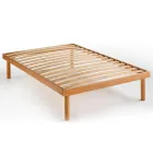Rete Piazza e Mezzo Interamente in Legno di Faggio Bio Delta 120x190 cm - Delta Viadurini