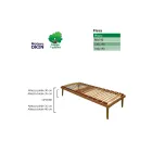 Rete una Piazza e Mezzo Interamente in Legno di Faggio Bio Energy - Energy Viadurini