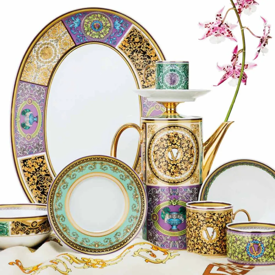 Rosenthal Versace Barocco Mosaic Piatto Segnaposto Diametro 33 cm - Mosaic Viadurini
