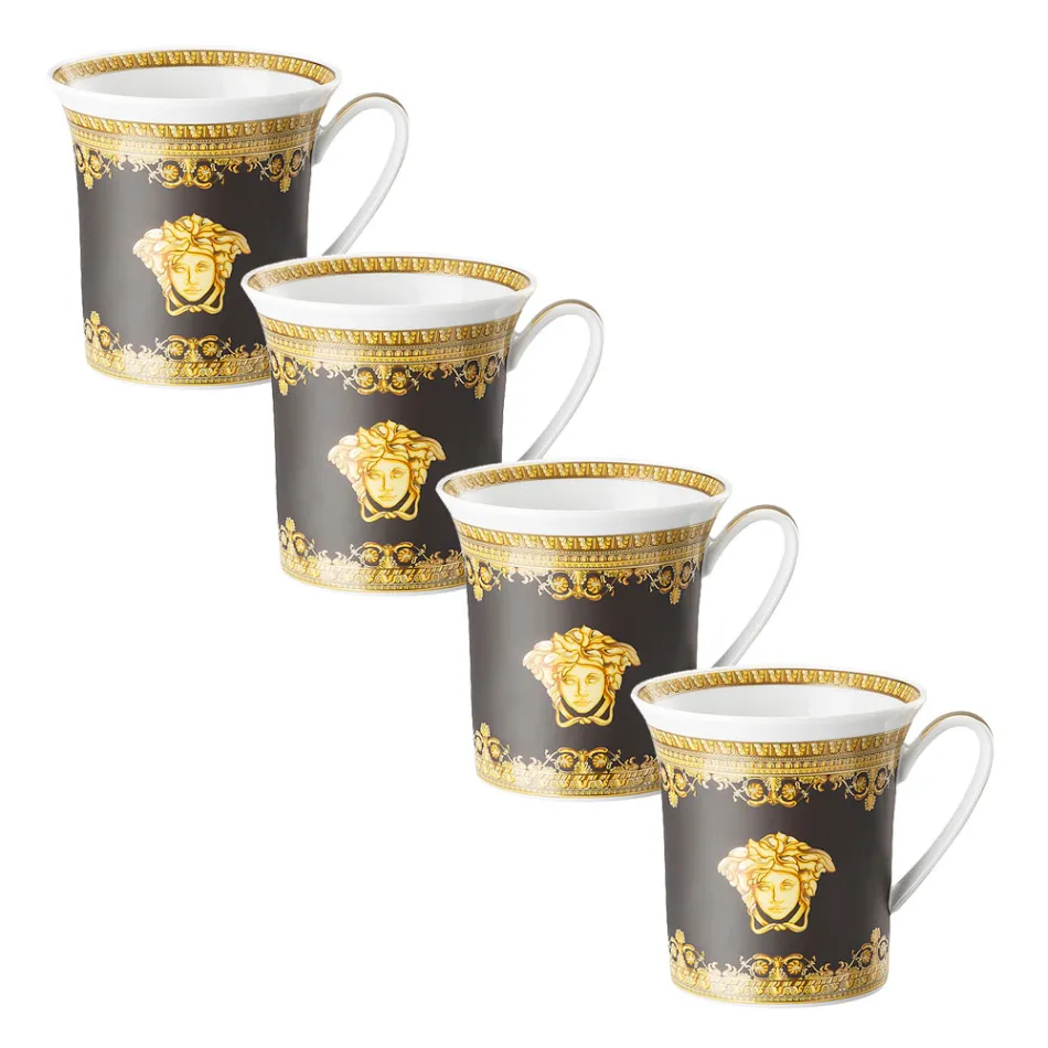 Rosenthal Versace I Love Baroque 4 Bicchieri con Manico in Porcellana - Baroque Viadurini